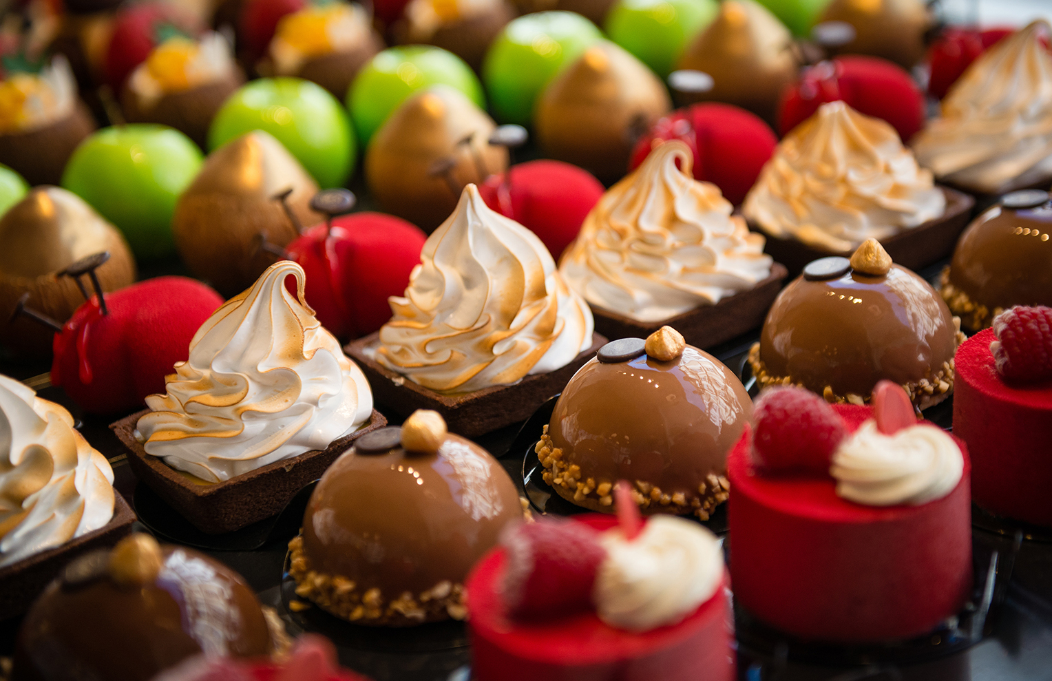 Color Fading of Candies in Candy Shop Showcases